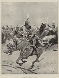 Carga de los 7º Dragones Ligeros en La Coruña